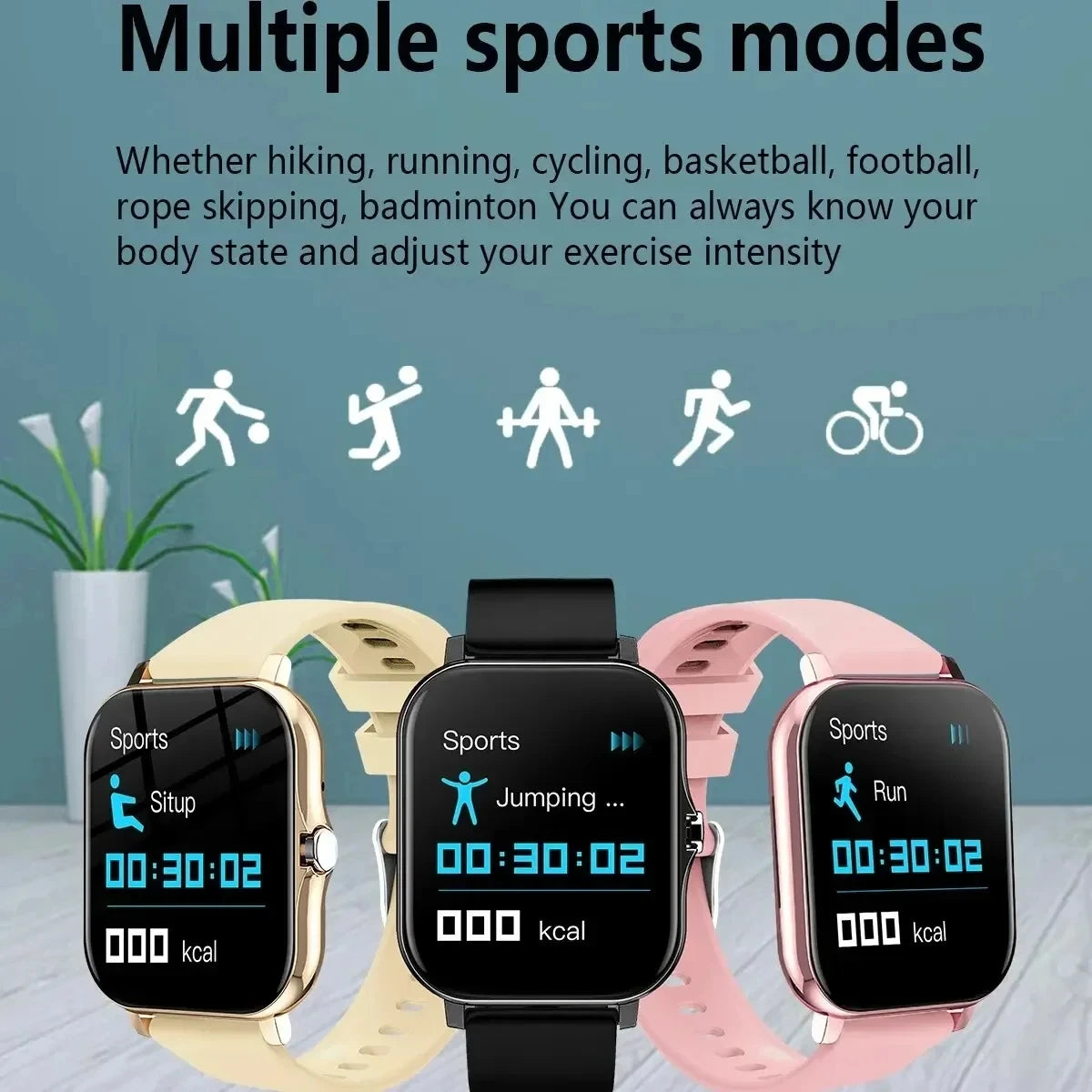 FitKit Straps Smart Watch